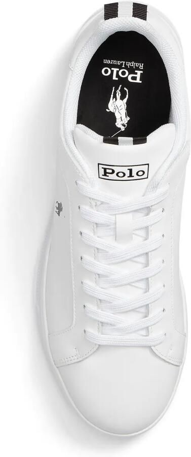 Polo Ralph Lauren Heritage Court II leren sneakers met logo-print Wit - Foto 4
