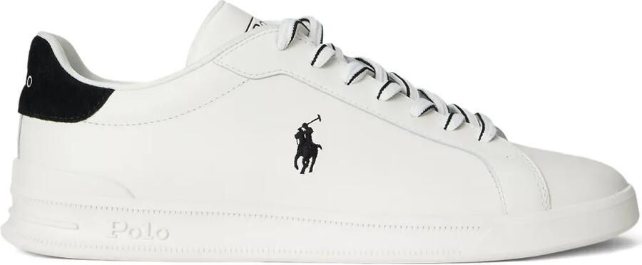 Polo Ralph Lauren Heritage Court II leren sneakers met logo Wit
