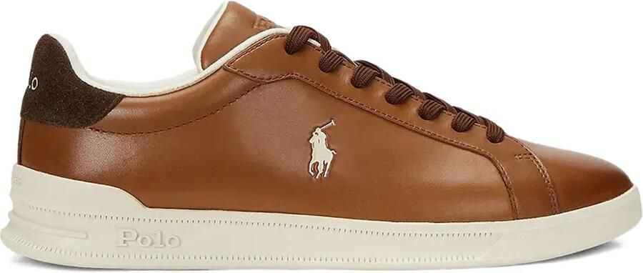 Polo Ralph Lauren Heritage Court II sneakers met geborduurd logo Bruin