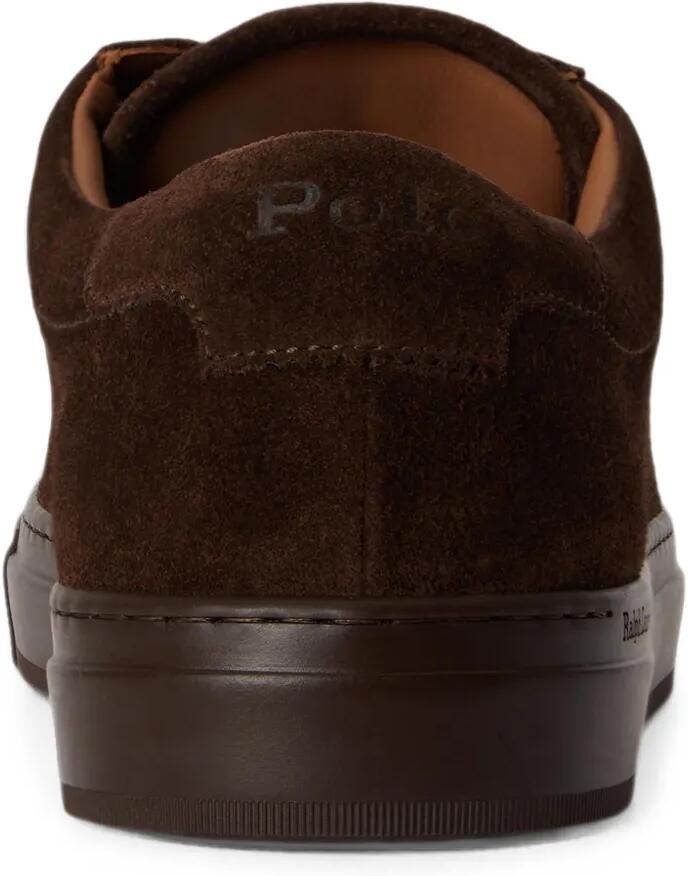 Polo Ralph Lauren Jermain kalfsleren suède sneakers Bruin - Foto 2