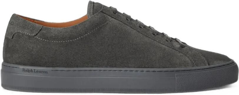 Polo Ralph Lauren Jermain kalfsleren suède sneakers Grijs