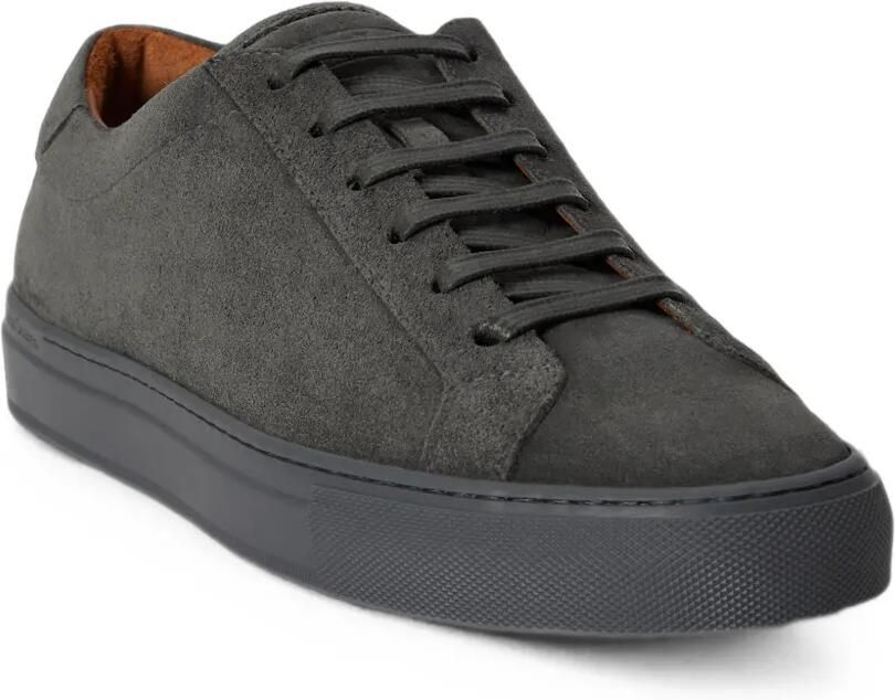 Polo Ralph Lauren Jermain kalfsleren suède sneakers Grijs - Foto 3