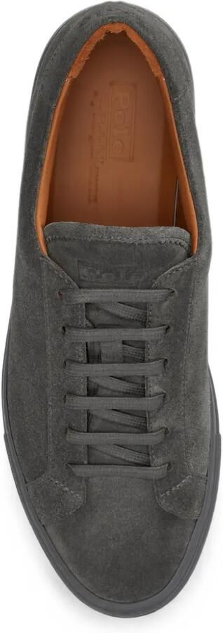 Polo Ralph Lauren Jermain kalfsleren suède sneakers Grijs - Foto 4