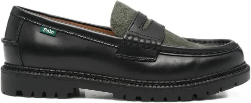 Polo Ralph Lauren Jett penny loafers met chunky zool Zwart