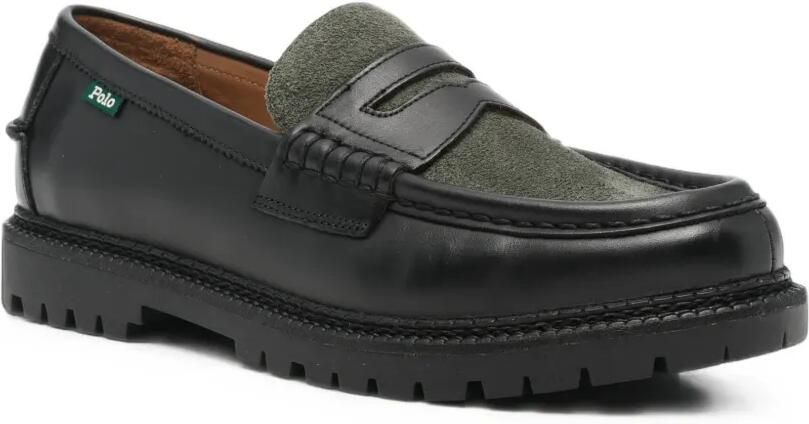 Polo Ralph Lauren Jett penny loafers met chunky zool Zwart - Foto 3
