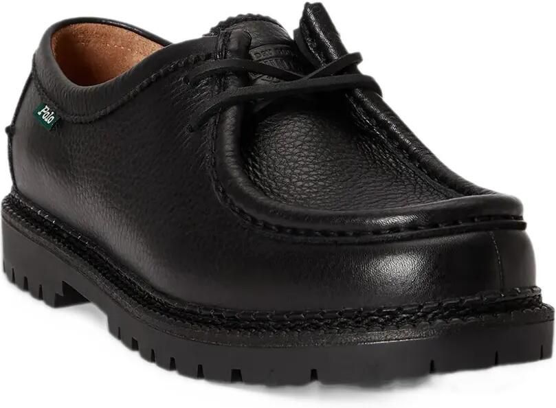 Polo Ralph Lauren Jett tumbled-leather moc-toe shoes Zwart - Foto 2