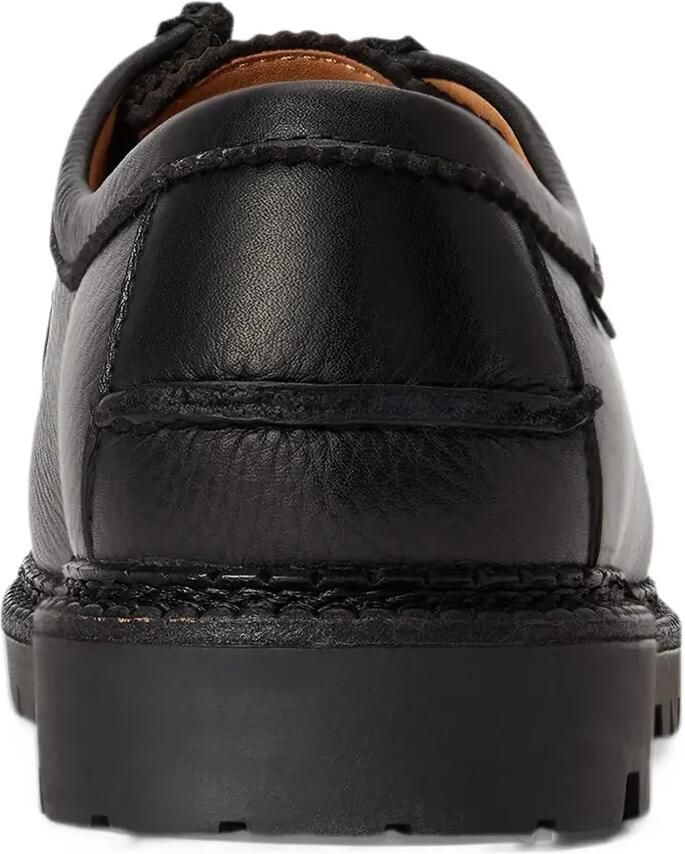 Polo Ralph Lauren Jett tumbled-leather moc-toe shoes Zwart - Foto 3