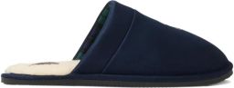 Polo Ralph Lauren Klarence slippers met borduurwerk Blauw