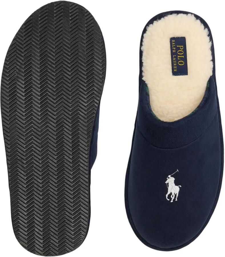 Polo Ralph Lauren Klarence slippers met borduurwerk Blauw - Foto 2