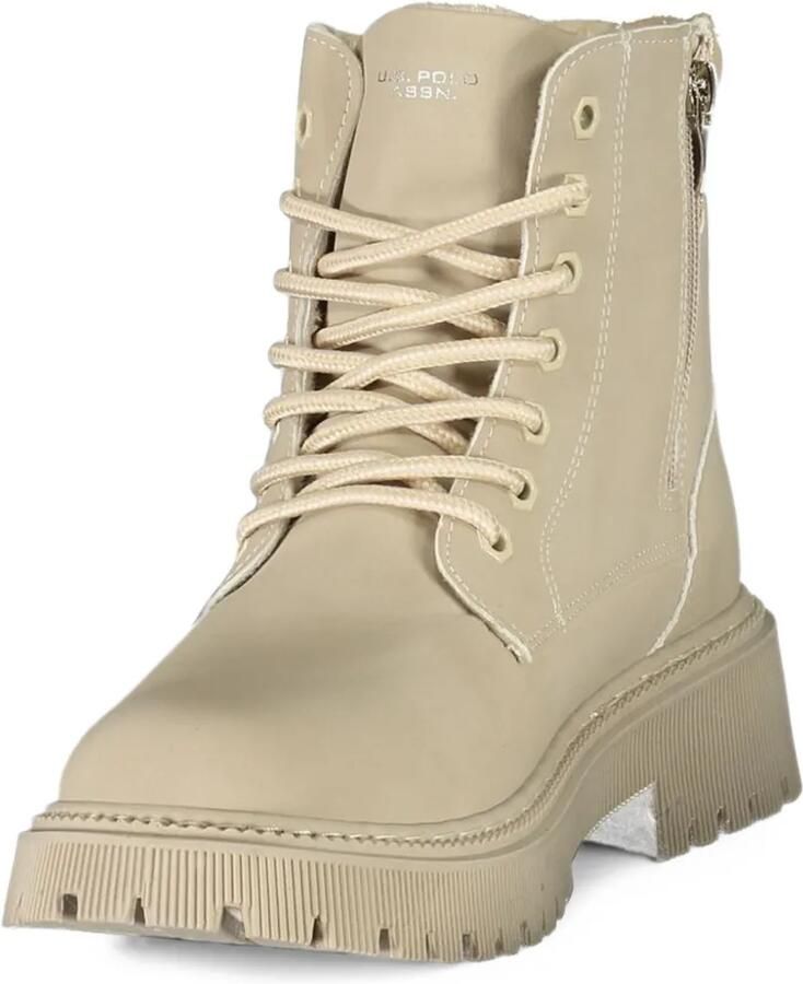 U.S. POLO ASSN. lace-up ridged-sole combat boots Beige - Foto 2