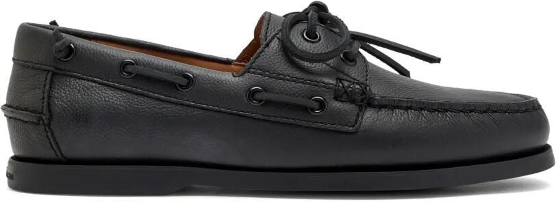 Polo Ralph Lauren Leren bootschoenen Zwart