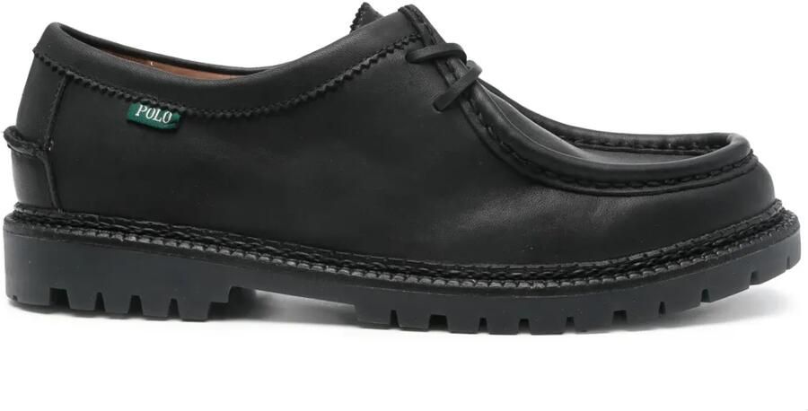 Polo Ralph Lauren Leren derby schoenen Zwart
