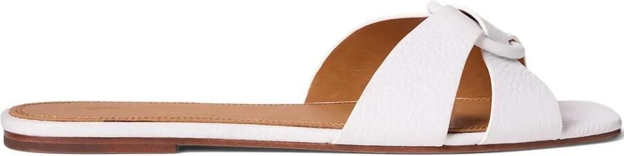 Polo Ralph Lauren Pony schapenleren teenslippers Groen