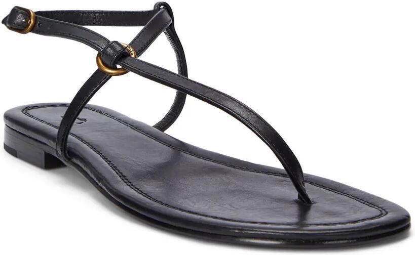Polo Ralph Lauren Leren sandalen Zwart - Foto 3