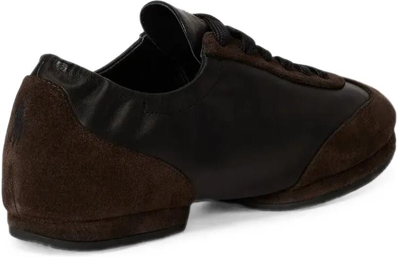 Polo Ralph Lauren Leren sneakers met suède vlakken Zwart - Foto 3