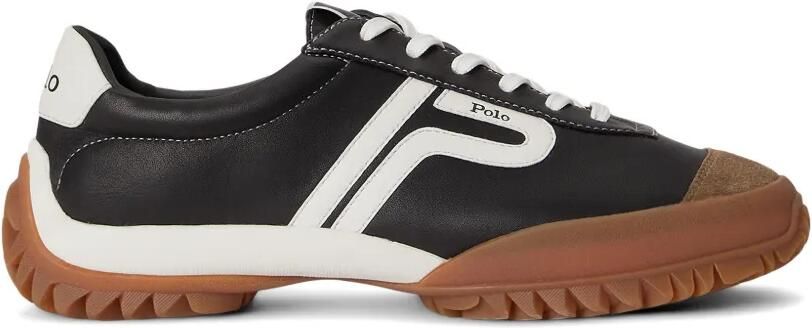 Polo Ralph Lauren Leren sneakers met vlakken Zwart - Foto 4