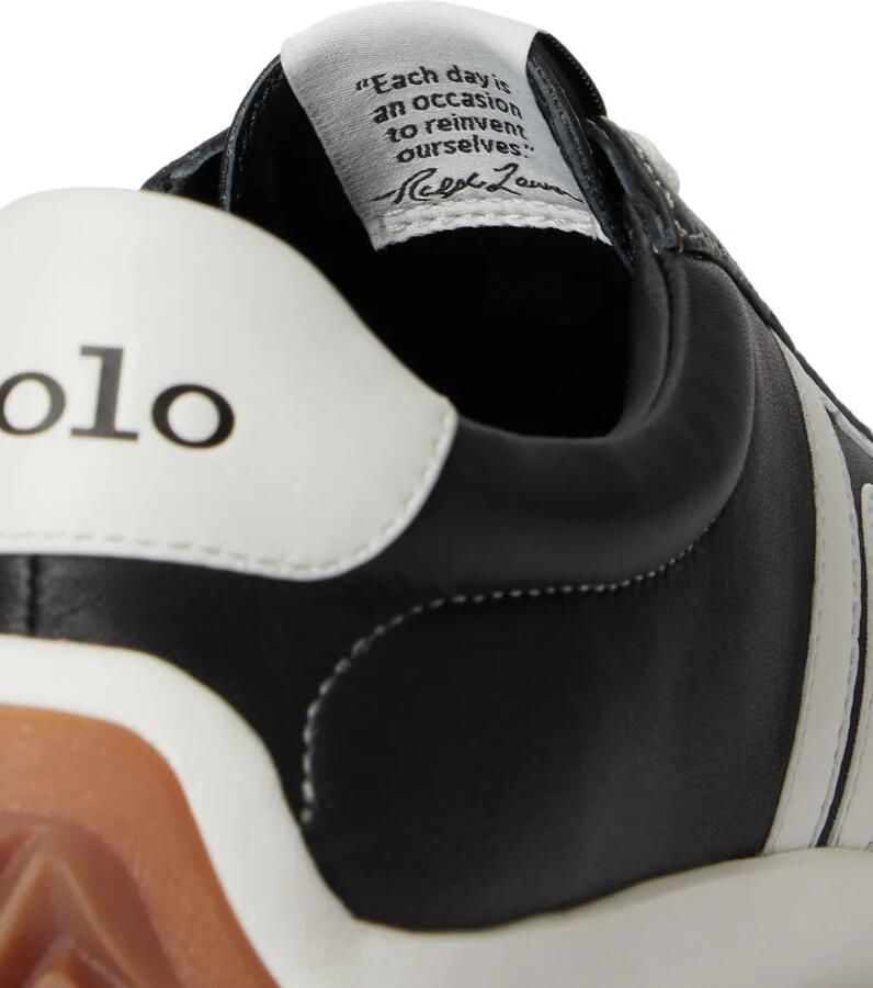 Polo Ralph Lauren Leren sneakers met vlakken Zwart - Foto 3