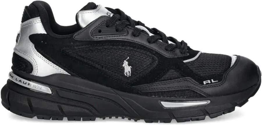 Polo Ralph Lauren Suède sneakers met logodetail Beige