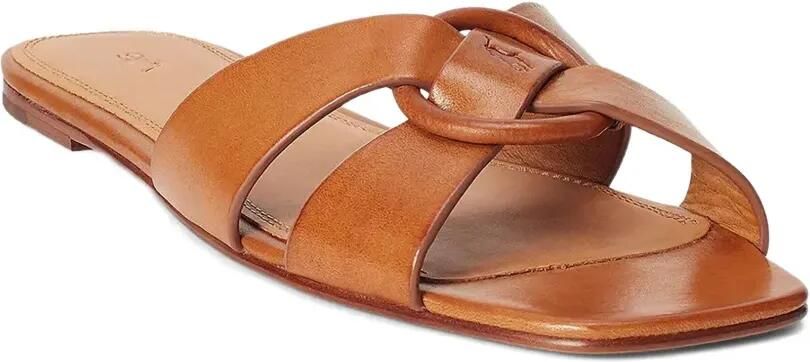 Polo Ralph Lauren Leren teenslippers Bruin - Foto 4