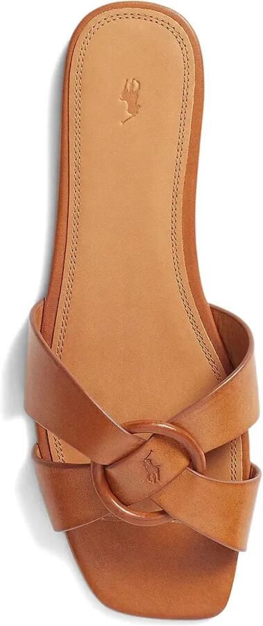 Polo Ralph Lauren Leren teenslippers Bruin - Foto 3