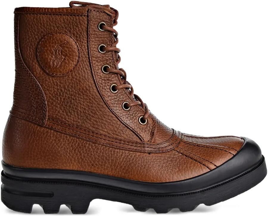 Polo Ralph Lauren Leren veterlaarzen Bruin