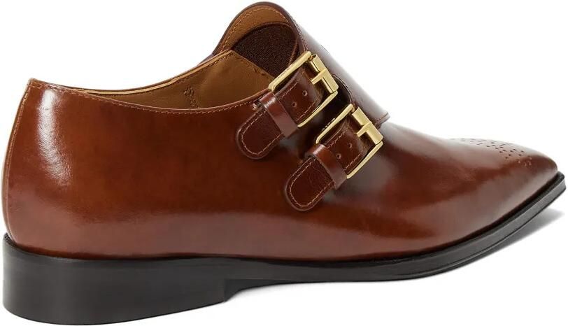 Polo Ralph Lauren Loafers met dubbele gesp en puntige neus Bruin - Foto 3