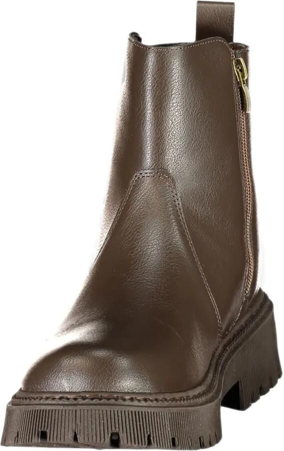 U.S. POLO ASSN. logo-embossed ridged-sole ankle boots Bruin - Foto 3