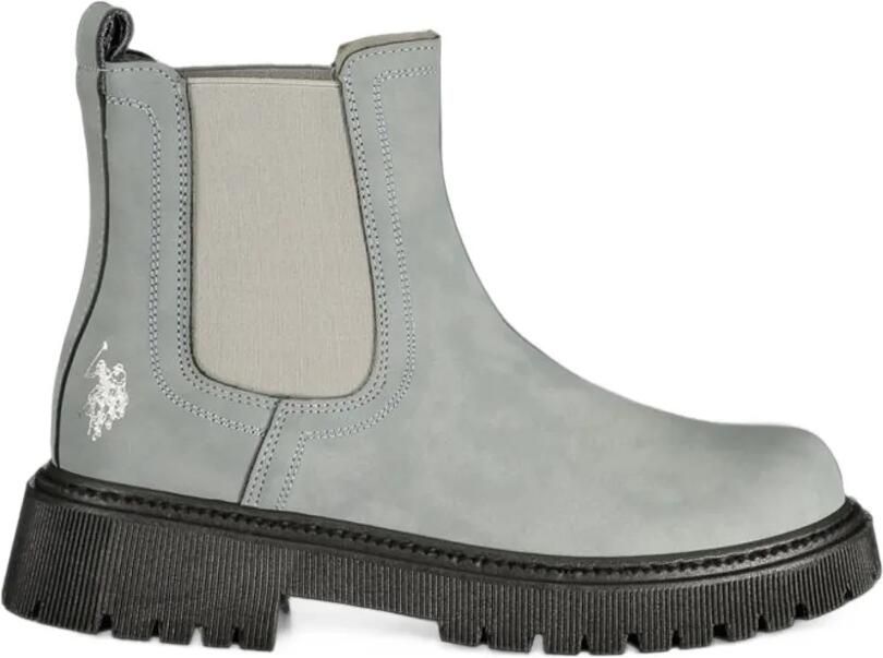 Polo Ralph Lauren logo-embroidered Chelsea boots Grijs