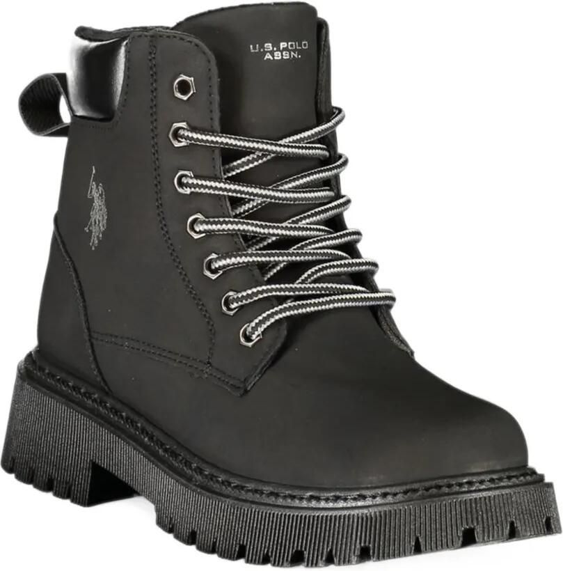 Polo Ralph Lauren logo-embroidered lace-up ankle boots Zwart - Foto 2