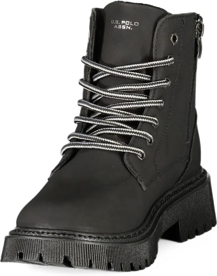 Polo Ralph Lauren logo-embroidered lace-up ankle boots Zwart - Foto 3