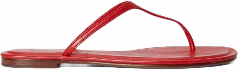 Polo Ralph Lauren crochet-knit striped ballet flats Groen