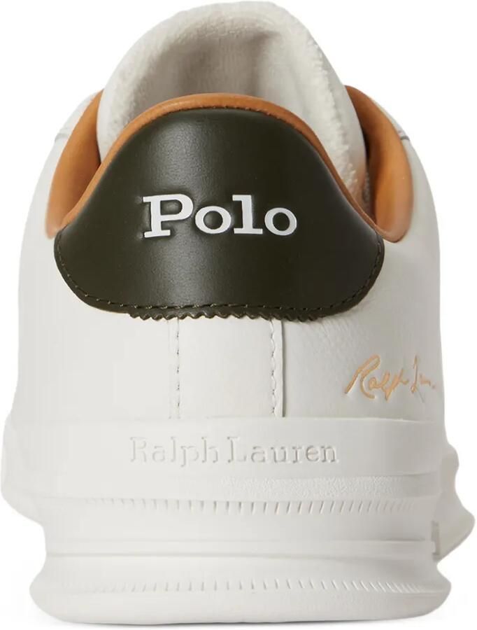 Polo Ralph Lauren logo-embroidered leather sneakers Wit - Foto 2