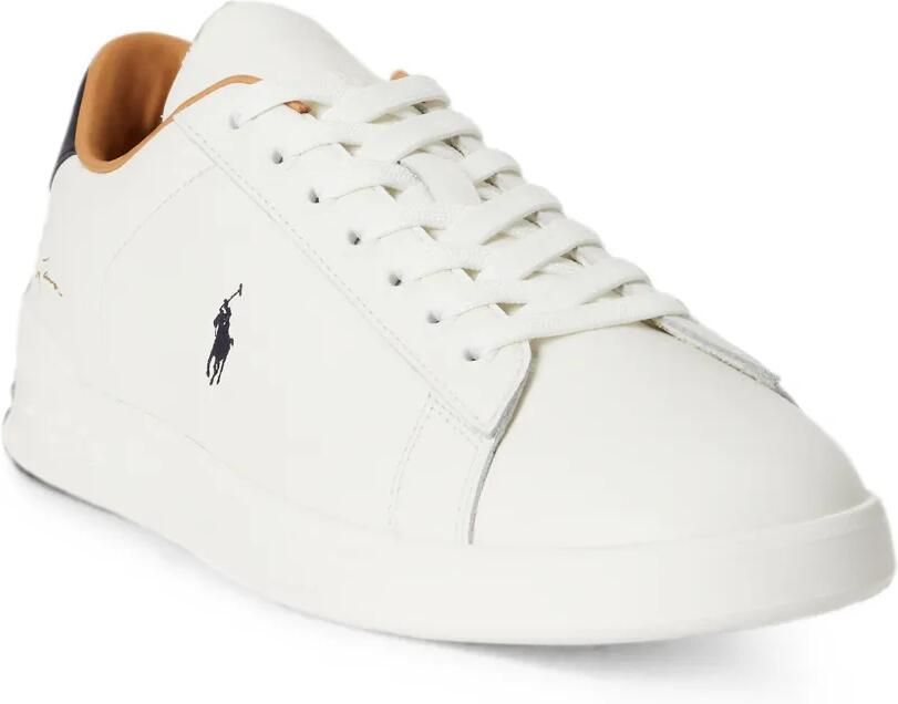 Polo Ralph Lauren logo-embroidered leather sneakers Wit - Foto 3