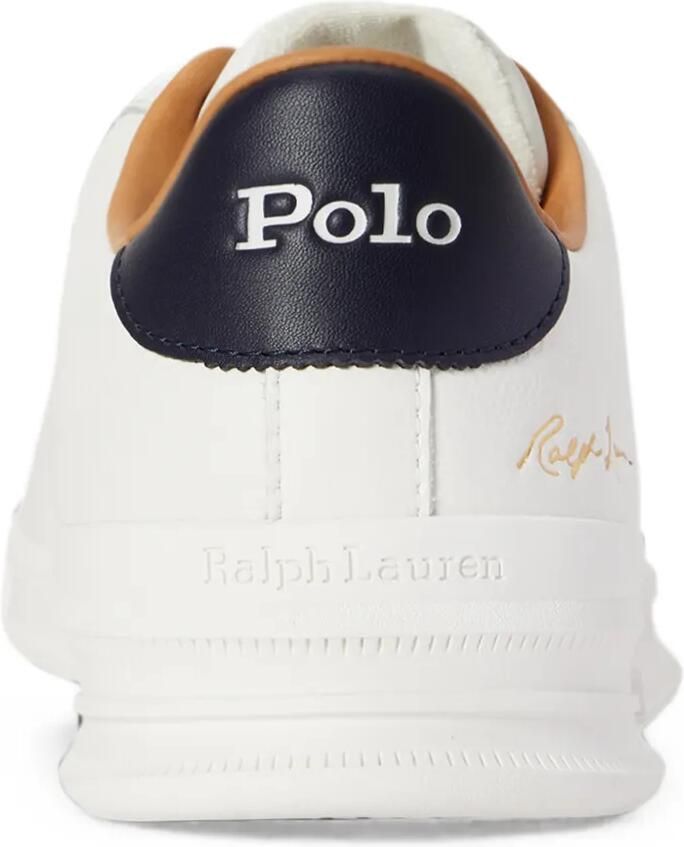 Polo Ralph Lauren logo-embroidered leather sneakers Wit - Foto 2