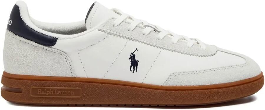 Polo Ralph Lauren Low-top sneakers met geborduurd logo Wit