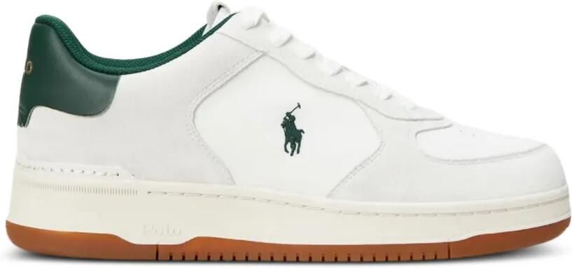 Polo Ralph Lauren Low-top sneakers met geborduurd logo Wit