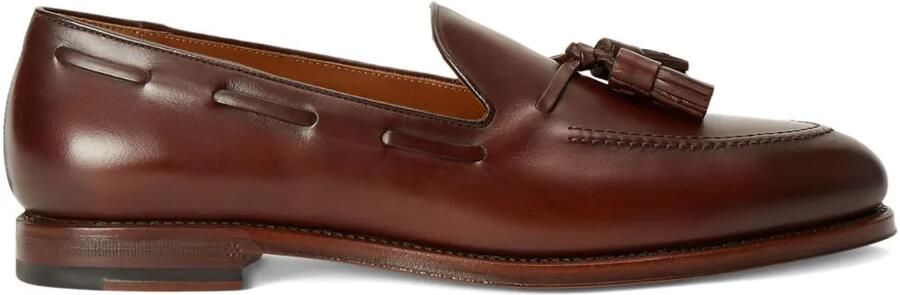 Polo Ralph Lauren Maestra leren loafers met kwastje Bruin