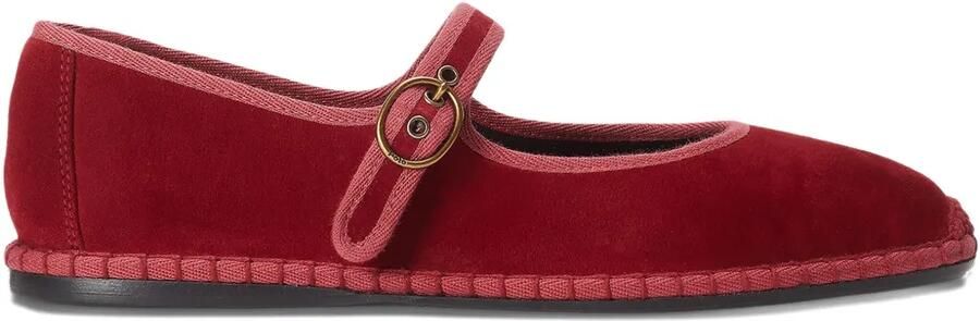 Polo Ralph Lauren Mary Jane ballerina's Rood