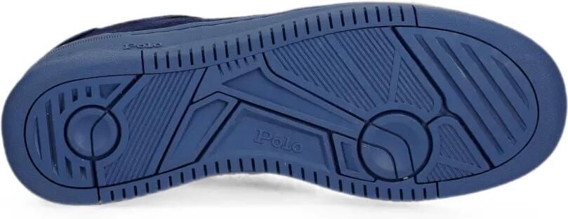 Polo Ralph Lauren Master Ct Rib kalfsleren suède sneakers met geborduurd logo Blauw - Foto 2