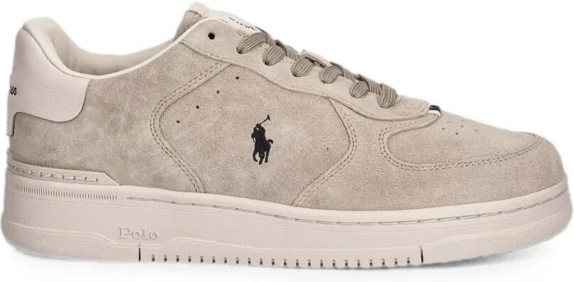 Polo Ralph Lauren Master Ct Rib sneakers met geborduurd logo en vlakken Beige