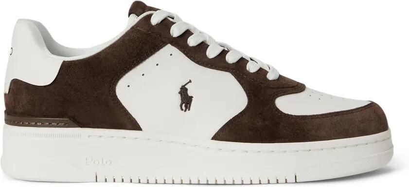 Polo Ralph Lauren Masters Court leren suède sneakers Bruin