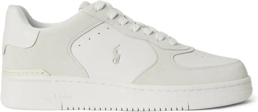 Polo Ralph Lauren Masters Court leren suède sneakers Wit