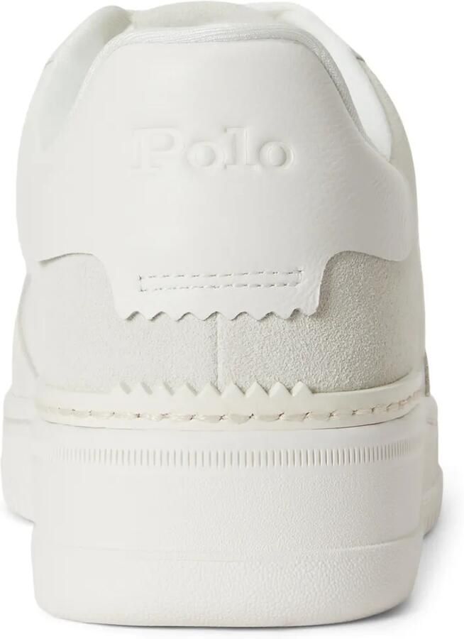 Polo Ralph Lauren Masters Court leren suède sneakers Wit - Foto 3