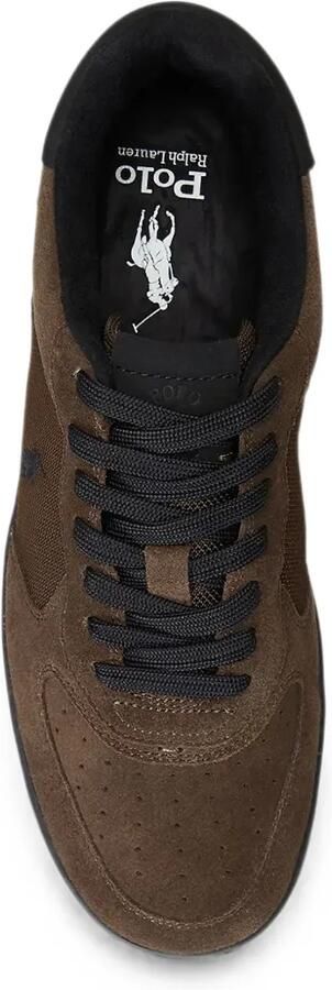 Polo Ralph Lauren Masters Crt perforated panelled sneakers Bruin - Foto 4