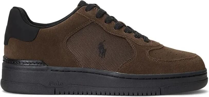 Polo Ralph Lauren Masters Crt perforated panelled sneakers Bruin - Foto 3