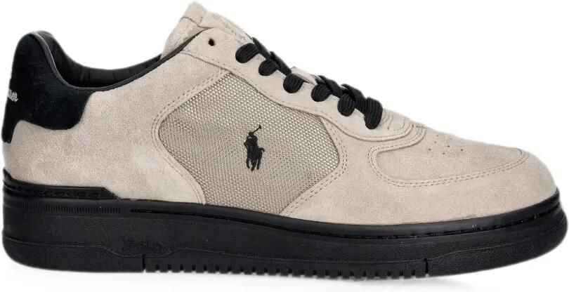 Polo Ralph Lauren Masters Crt sneakers met geborduurd logo en vlakken Beige