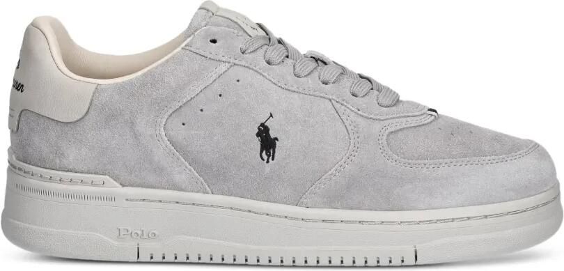Polo Ralph Lauren Mastr Ct Rib logo-embroidered suede sneakers Grijs - Foto 3