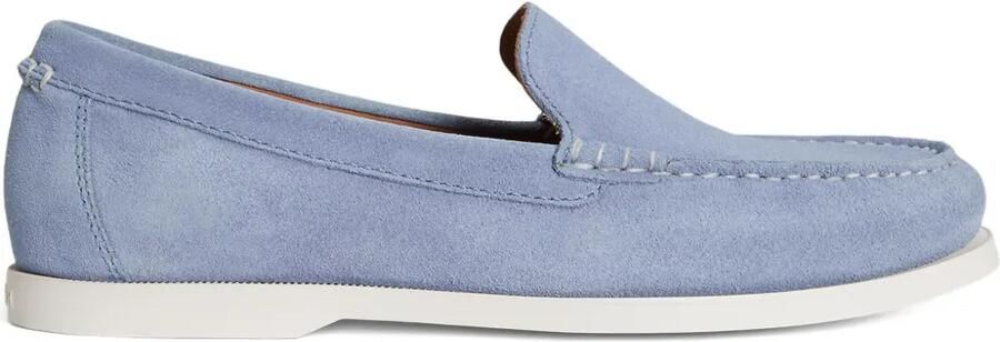 Polo Ralph Lauren Boerum gebreide sneakers met suède vlakken Blauw