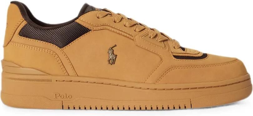 Polo Ralph Lauren Open Masters sneakers met nubuck vlakken Bruin