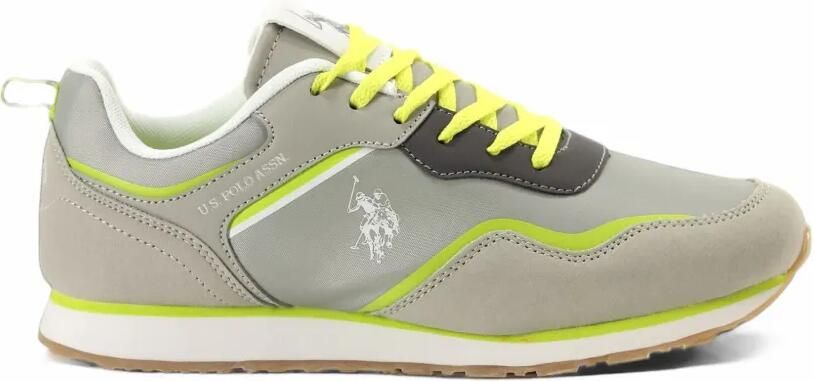 U.S. POLO ASSN. panelled logo-print sneakers Grijs